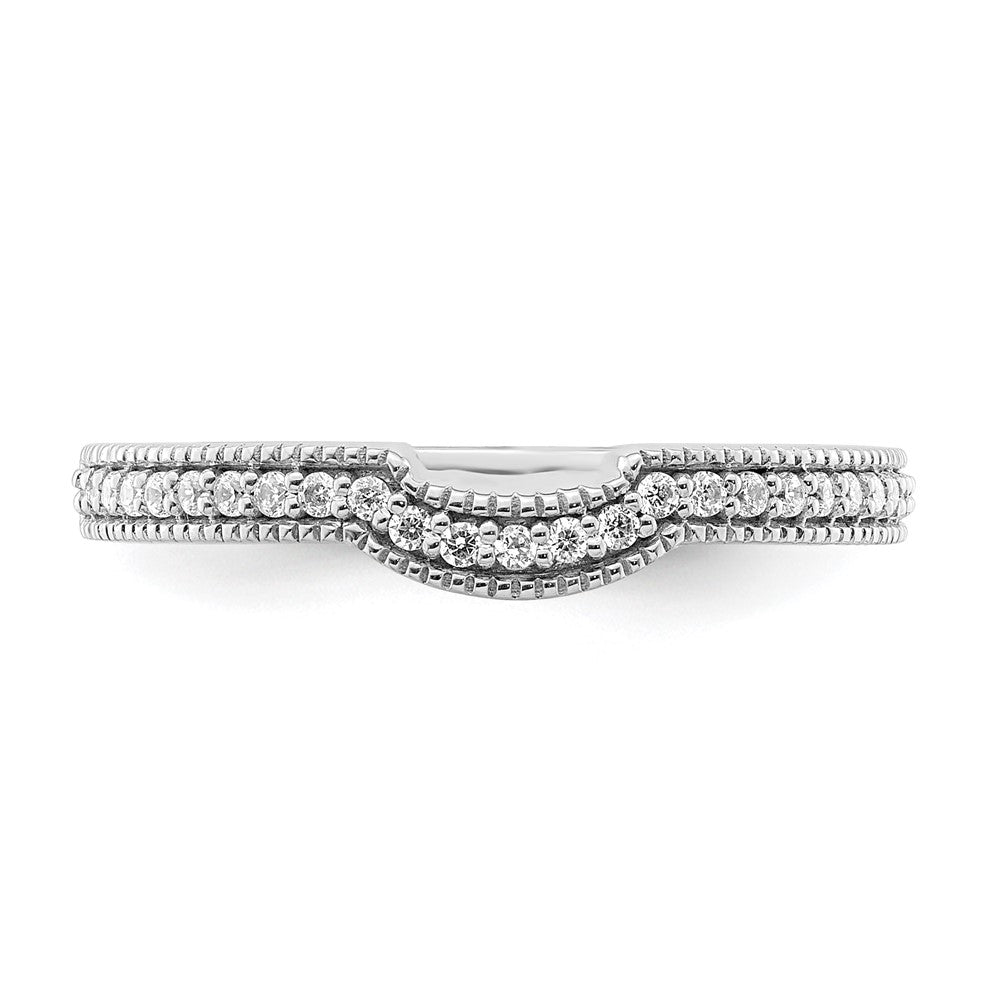 14K White Gold Lab Grown Diamond VS/SI+ G+ Wedding Band