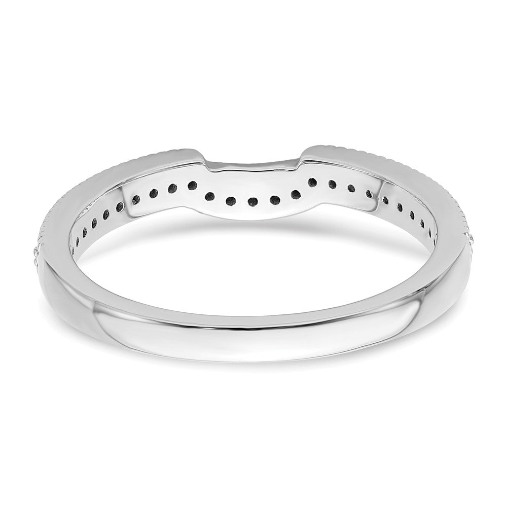 14K White Gold Lab Grown Diamond VS/SI+ G+ Wedding Band