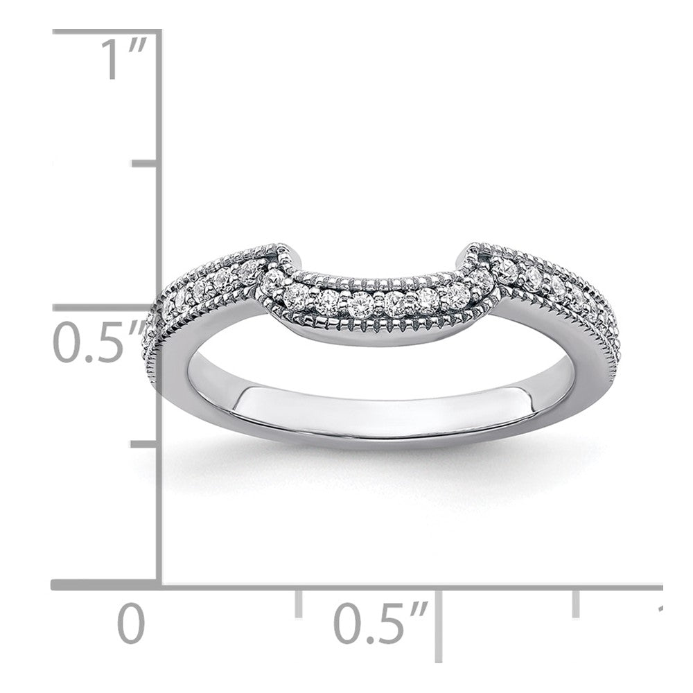 14K White Gold Lab Grown Diamond VS/SI+ G+ Wedding Band