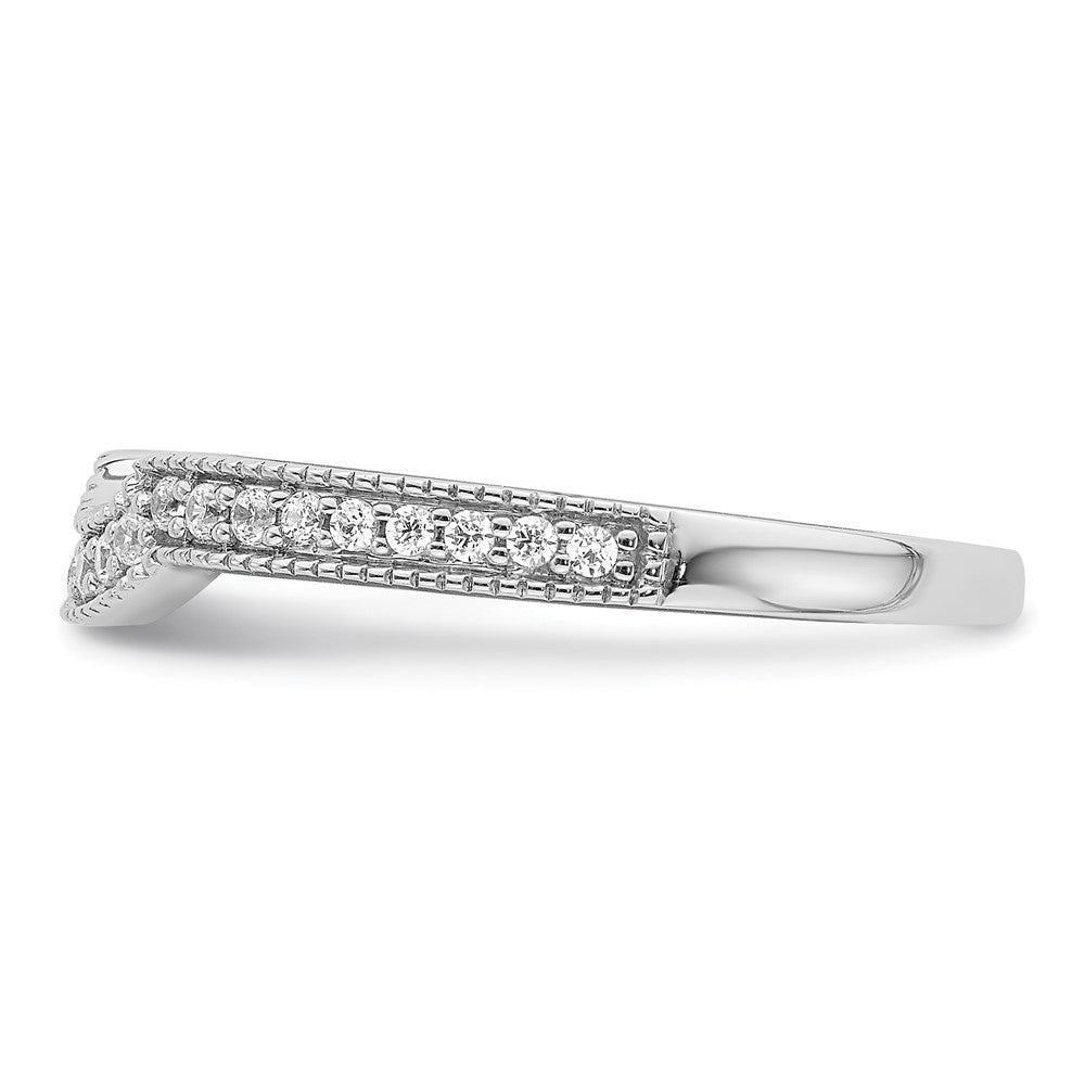 14K White Gold Lab Grown Diamond VS/SI+ G+ Wedding Band