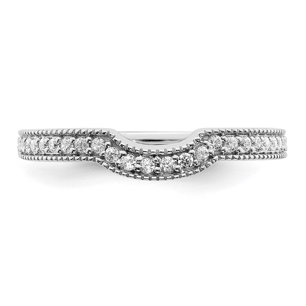 14K White Gold Lab Grown Diamond VS/SI+ G+ Wedding Band
