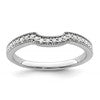 14K White Gold Lab Grown Diamond VS/SI+ G+ Wedding Band