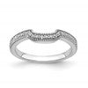 14K White Gold Lab Grown Diamond VS/SI+ G+ Wedding Band