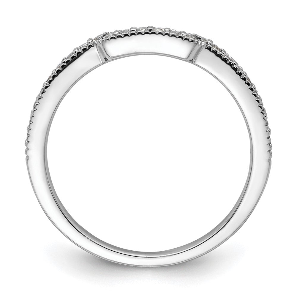 14K White Gold Lab Grown Diamond VS/SI+ G+ Wedding Band