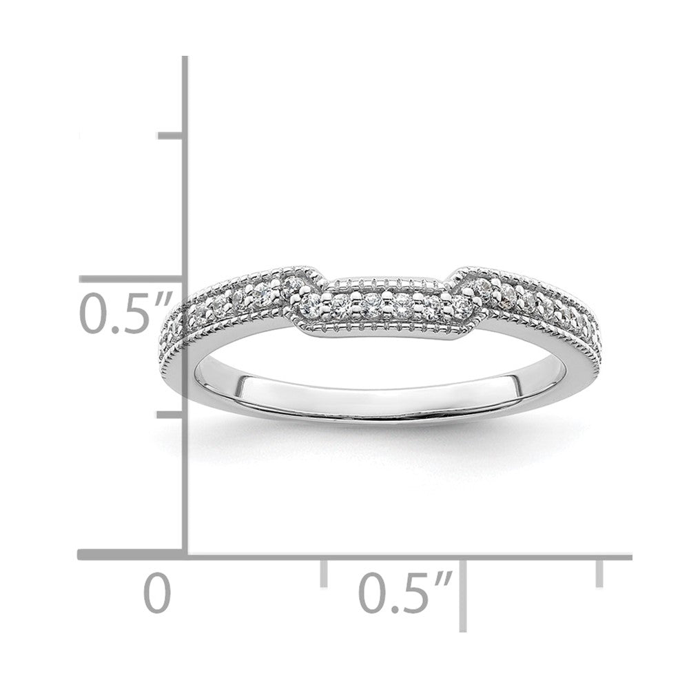 14K White Gold Lab Grown Diamond VS/SI+ G+ Wedding Band
