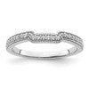 14K White Gold Lab Grown Diamond VS/SI+ G+ Wedding Band