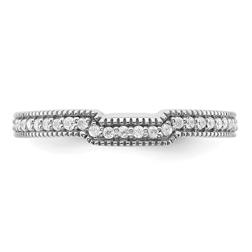 14K White Gold Lab Grown Diamond VS/SI+ G+ Wedding Band
