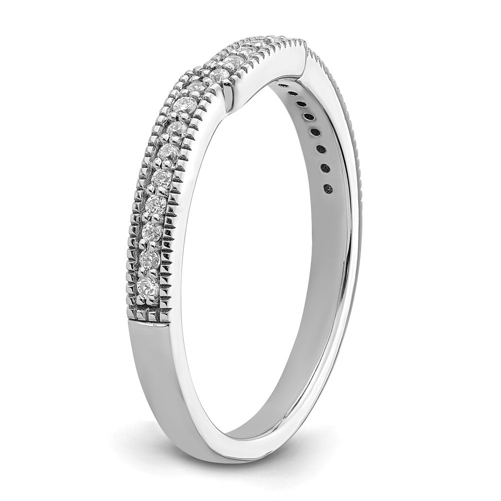 14K White Gold Lab Grown Diamond VS/SI+ G+ Wedding Band