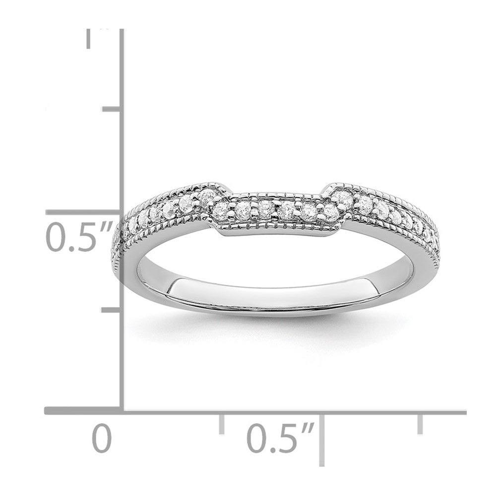 14K White Gold Lab Grown Diamond VS/SI+ G+ Wedding Band