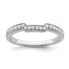 14K White Gold Lab Grown Diamond VS/SI+ G+ Wedding Band