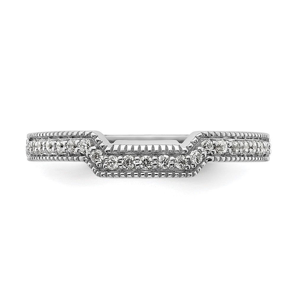 14K White Gold Lab Grown Diamond VS/SI+ G+ Wedding Band