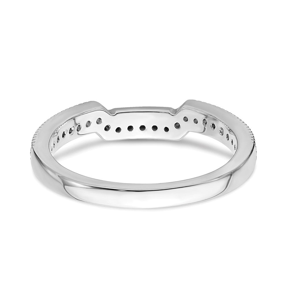 14K White Gold Lab Grown Diamond VS/SI+ G+ Wedding Band