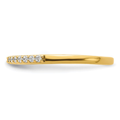 14k 1/6 carat Diamond Complete Wedding Band
