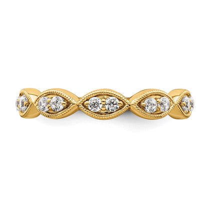 14k 1/4 carat Lab Grown Diamond VS/SI+ G+ Complete Ring