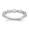 14K White Gold Lab Grown Diamond VS/SI+ G+ Band