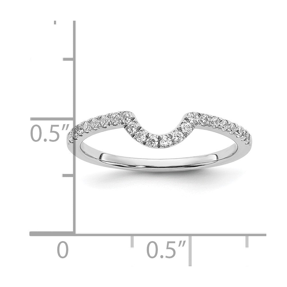 14K White Gold Lab Grown Diamond VS/SI+ G+ Matching Wedding Band