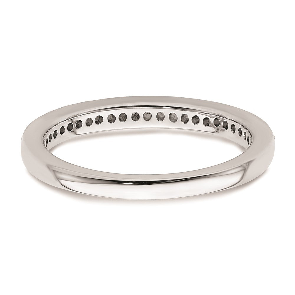 14K White Gold 1/6 carat Diamond Complete Wedding Band