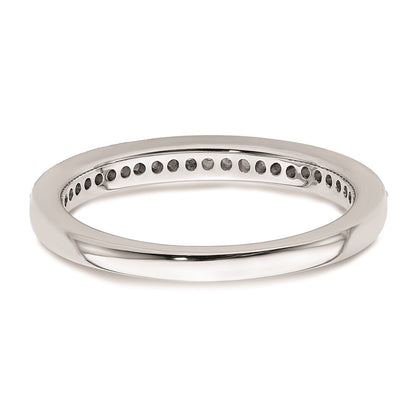 14K White Gold 1/6 carat Diamond Complete Wedding Band
