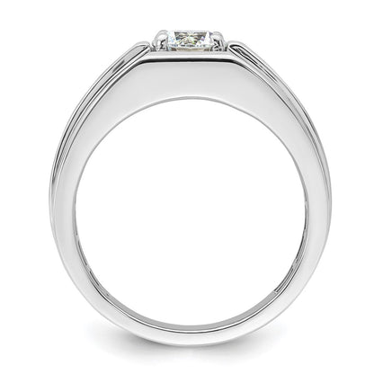 IBGoodman 14k White Gold Satin and Polished Men's Ring Mounting