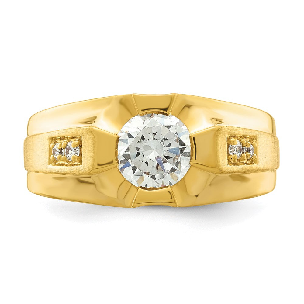 IBGoodman 10k 5/8 carat Lab Grown Diamond VS/SI+ G+ Certified Complete Men's Ring