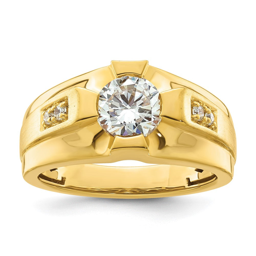 IBGoodman 10k 5/8 carat Lab Grown Diamond VS/SI+ G+ Certified Complete Men's Ring