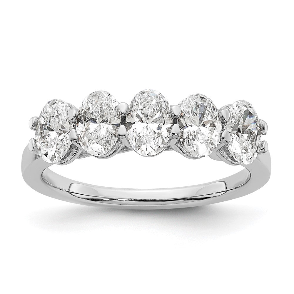 14kw 5 x 1/3 ct Stone Oval Mounting