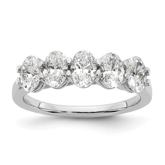 14kw 5 x 1/3 ct Stone Oval Mounting