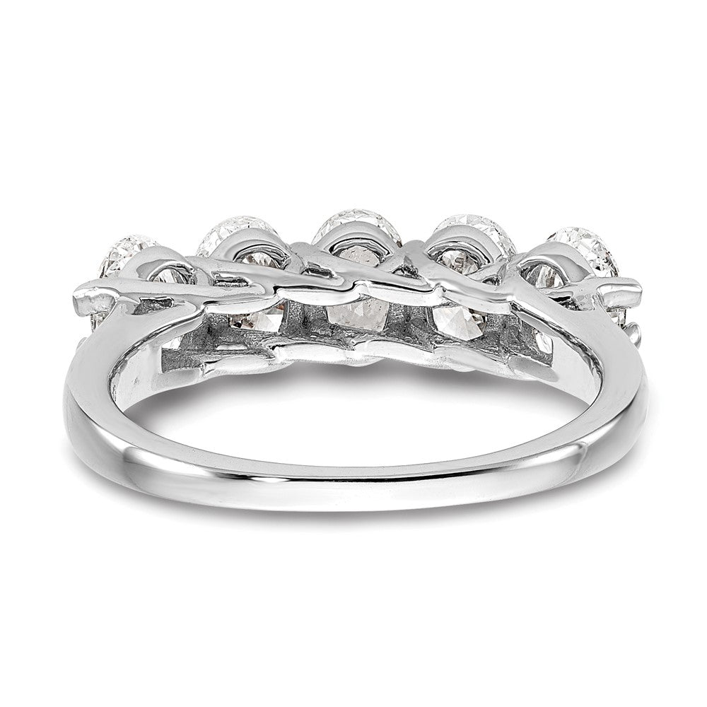 True Origin 14K White Gold 5 x 3/8 carat Oval Stone Mounting