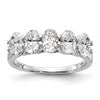 True Origin 14K White Gold 5 x 3/8 carat Oval Stone Mounting