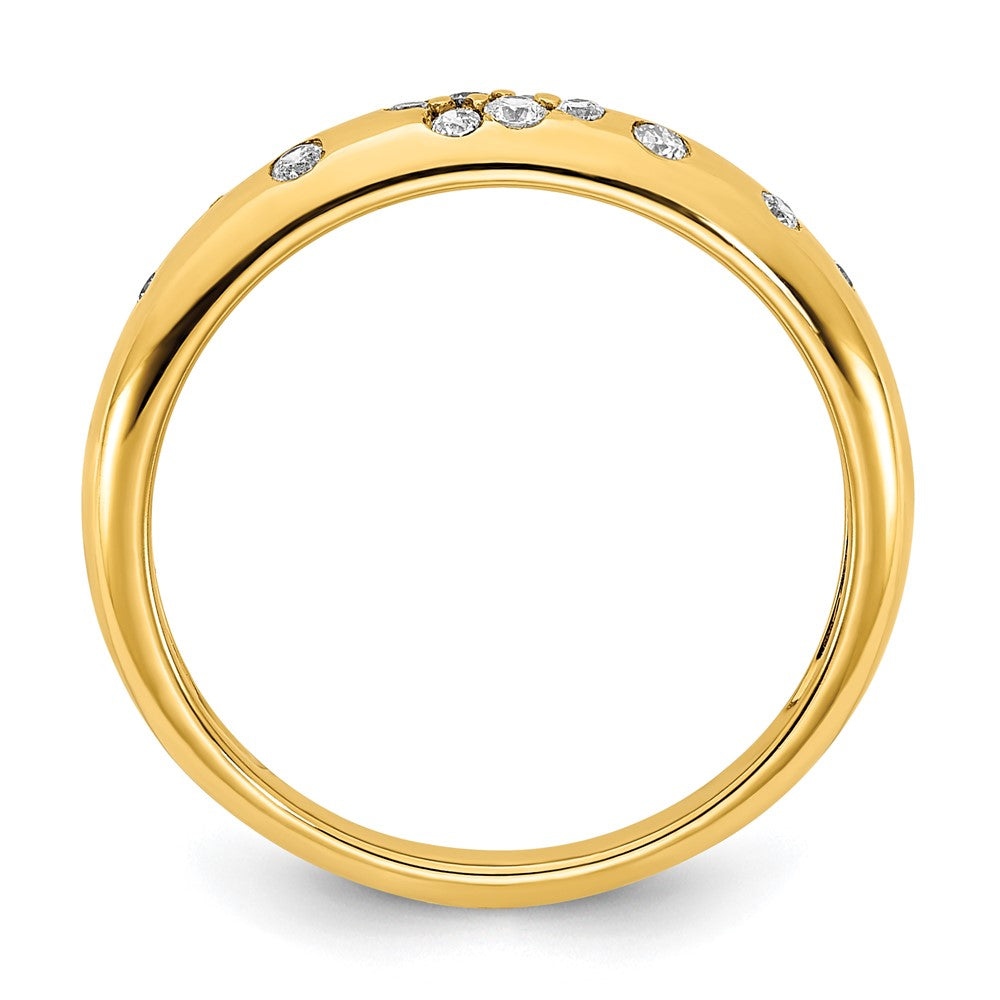 10K Polished 1/6 carat Diamond Sprinkle Ring