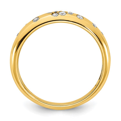 10K Polished 1/6 carat Diamond Sprinkle Ring