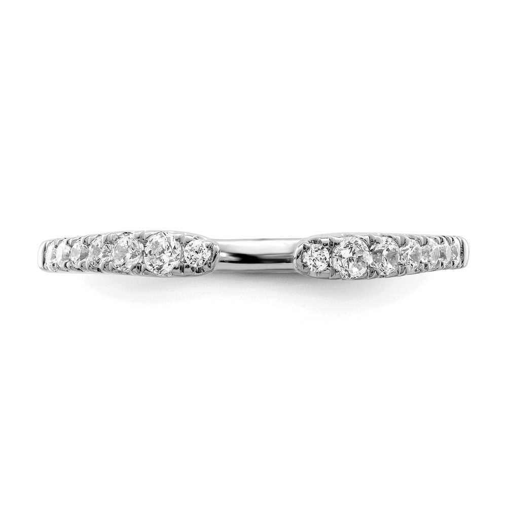 True Origin 14K White Gold 1/4 carat Lab Grown Diamond VS+ F+ Complete Band