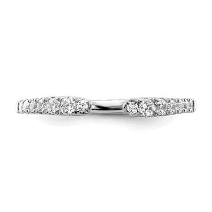 True Origin 14K White Gold 1/4 carat Lab Grown Diamond VS+ F+ Complete Band