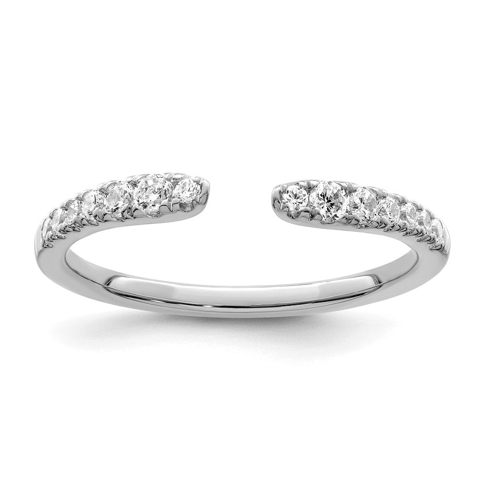 True Origin 14K White Gold 1/4 carat Lab Grown Diamond VS+ F+ Complete Band