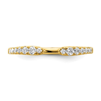 True Origin 14K Yellow Gold 1/4 carat Lab Grown Diamond VS+ F+ Complete Band