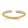 True Origin 14K Yellow Gold 1/4 carat Lab Grown Diamond VS+ F+ Complete Band