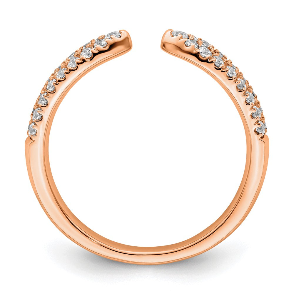 True Origin 14K Rose Gold 1/2 carat Lab Grown Diamond VS+ F+ Complete Wedding Band
