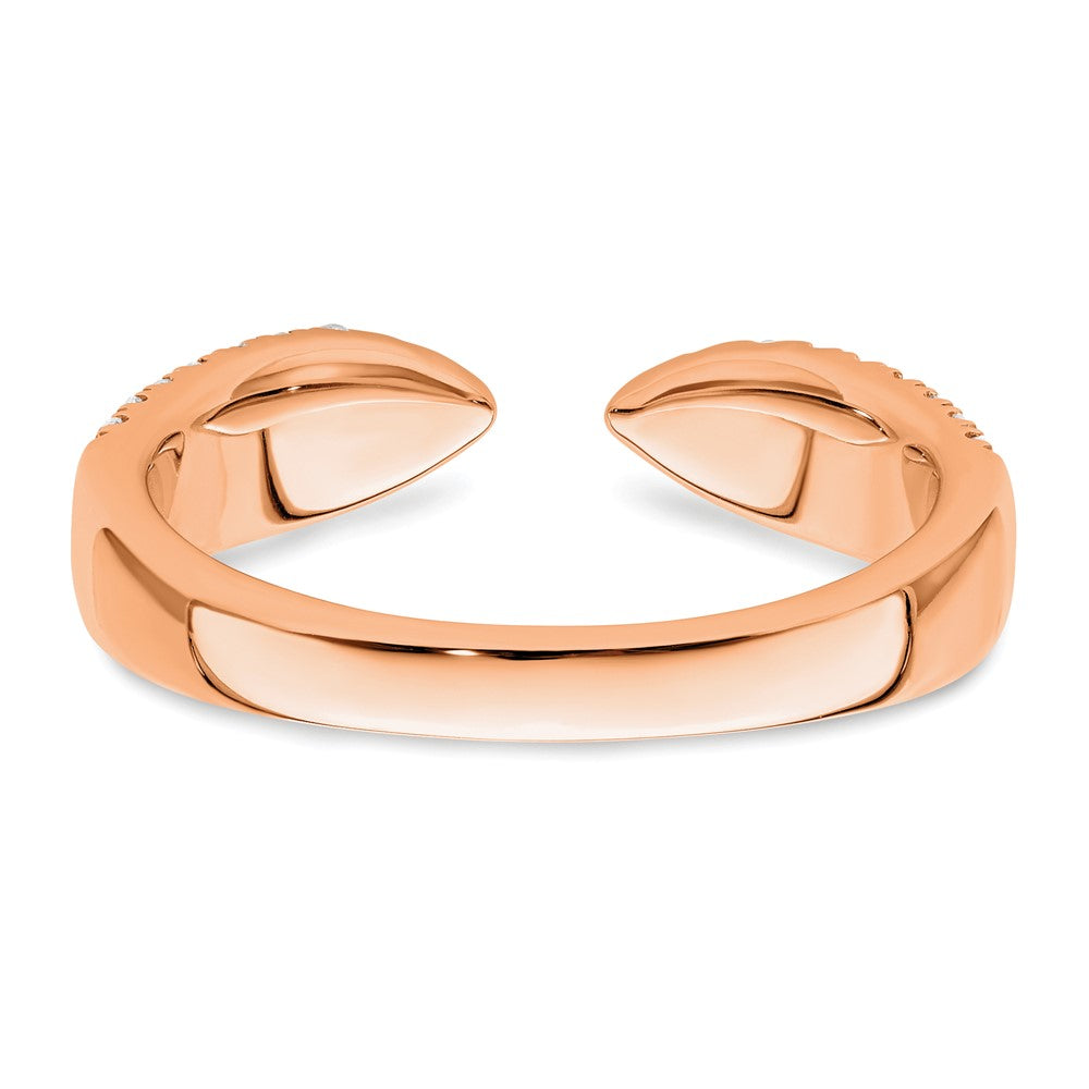True Origin 14K Rose Gold 1/2 carat Lab Grown Diamond VS+ F+ Complete Wedding Band