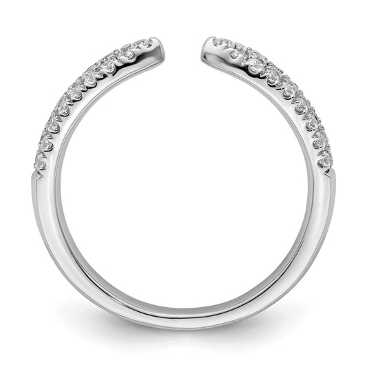 True Origin 14K White Gold 1/2 carat Lab Grown Diamond VS+ F+ Complete Wedding Band