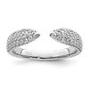 True Origin 14K White Gold 1/2 carat Lab Grown Diamond VS+ F+ Complete Wedding Band