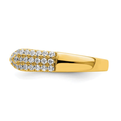 True Origin 14K Yellow Gold 1/2 carat Lab Grown Diamond VS+ F+ Complete Wedding Band