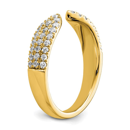 True Origin 14K Yellow Gold 1/2 carat Lab Grown Diamond VS+ F+ Complete Wedding Band