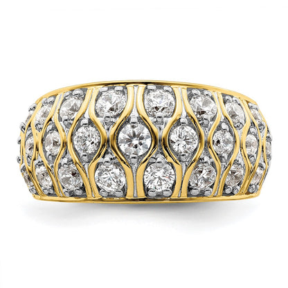 14k 1 1/6 carat Lab Grown Diamond VS/SI+ G+ Complete Fashion Ring