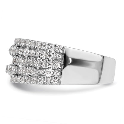 14K White Gold 7/8 carat Complete Diamond Band