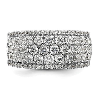 14k White Gold 2 carat Lab Grown Diamond VS/SI+ G+ Complete Fashion Band