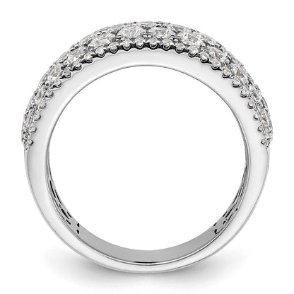 14K White Gold Pave 2 carat Complete Diamond Band