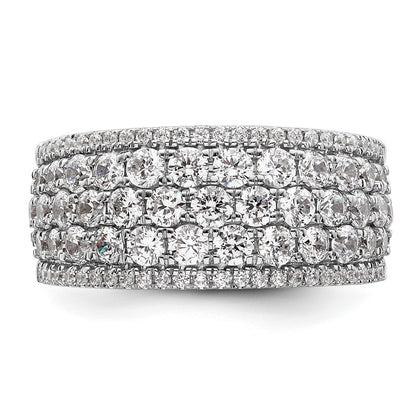 14K White Gold Pave 2 carat Complete Diamond Band