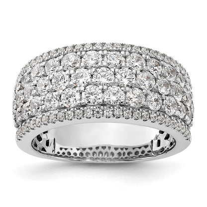 14K White Gold Pave 2 carat Complete Diamond Band
