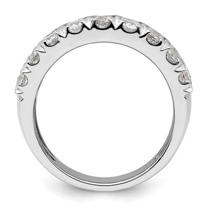 14k White Gold 3 carat Lab Grown Diamond VS/SI+ G+ Complete Triple Row Fashion Band
