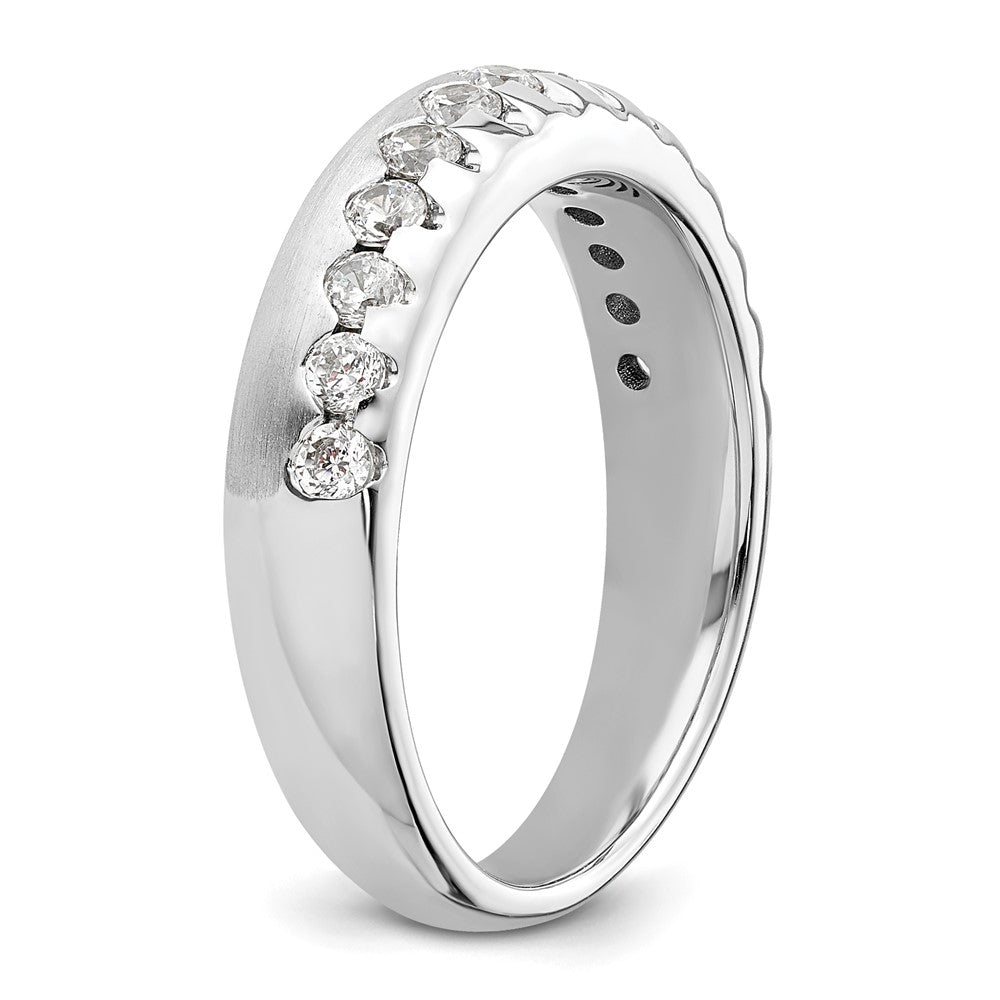 14K White Gold Lab Grown Diamond VS/SI+ G+ Band